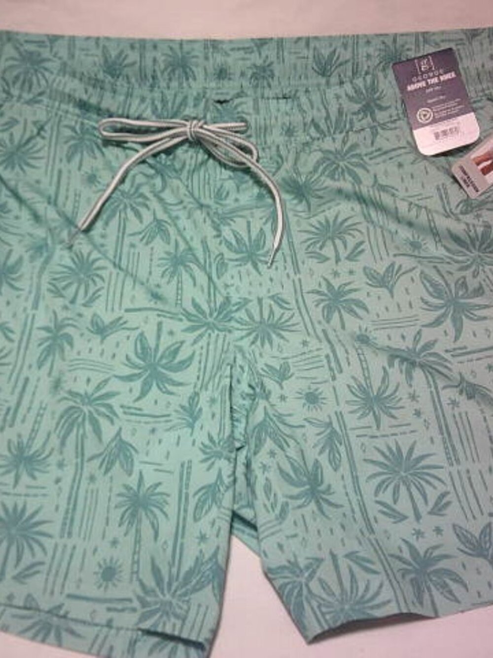 NEW GEORGE BRAND MEN'S SIZE 2XL 44-46 SWIM SHORTS QUICK DRY UPF 50+ POCKETS MESH